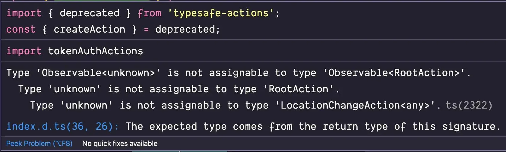 RxJS error